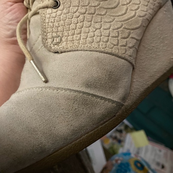 TOMS Beige Suede Ankle Boots - Picture 6 of 7